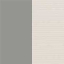 Matt Grey Aluminium with Natté White Upholstery