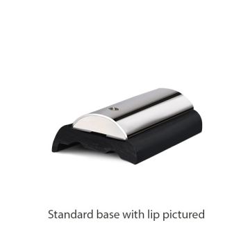 Sphaera 65 Stainless Steel Fender Profile - Stainless Steel &amp; Black PVC - Standard Base