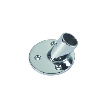 Inclined Handrail Fitting - Ø25mm - Chrome