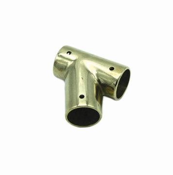 Inclined Handrail Fitting - Brass - Right Hand