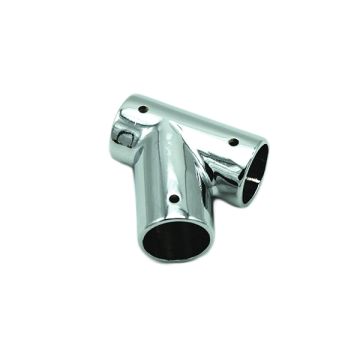 Inclined Handrail Fitting - Chrome - Right Hand