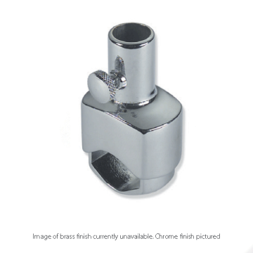 Flagpole Socket for Pushpits & Railings - Brass - 20mm ID