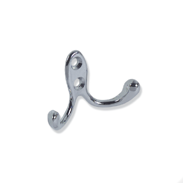 Double Coat Hook - Chrome