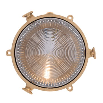 Round Bulkhead Light (with legs) - EU Mains Voltage