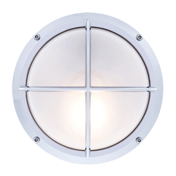 Round Bulkhead Light - Chrome With Clear Glass