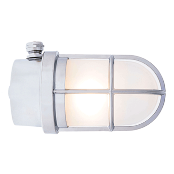 Grille Lamp - Chrome With Clear Glass