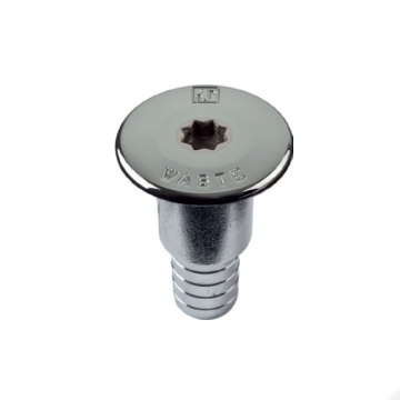 Waste/Pump-Out Deck Filler - Chrome