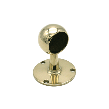 Handrail Closed End Fitting - Ø25mm Tube - Brass