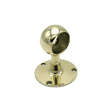 Intermediate Open Handrail Fitting - Ø25mm Tube - Brass