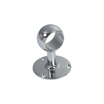 Intermediate Open Handrail Fitting - Ø25mm Tube - Chrome