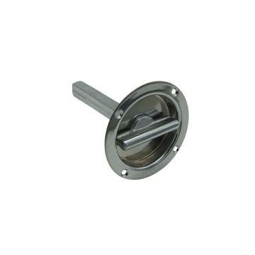 Flush Round Handle - Chrome