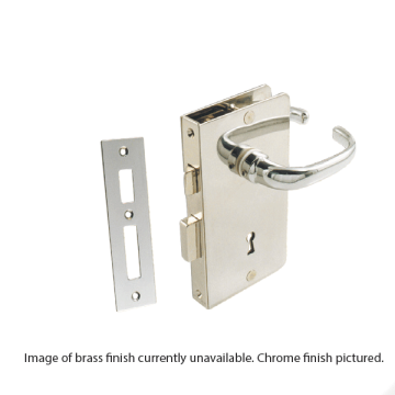External Door Lock - Brass - Right - 15 mm Door Thickness