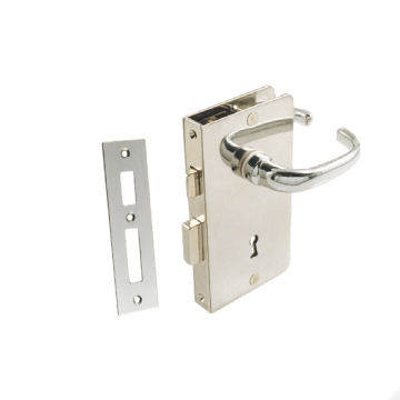 External Door Lock - Chrome - Right - 12 mm Door Thickness