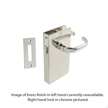 Internal Door Latch - Brass - Left - 15 mm Door Thickness