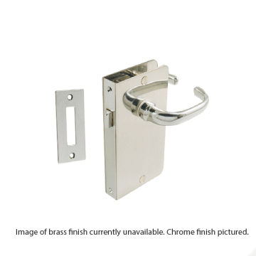 Internal Door Latch - Brass - Right - 15 mm Door Thickness