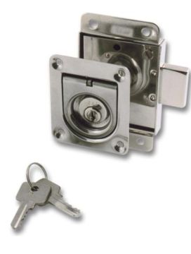 Cylinder Rim Lock - Stainless Steel Lifting Ring - 20mm