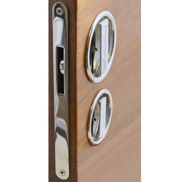 Stainless Steel Sliding Door Lock Set