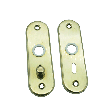 Handle Rose and Escutcheon Plate Combined - Brass