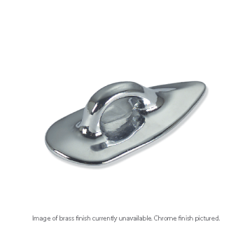Fender Eye Plate - Stud Fixing - Brass