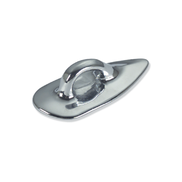 Fender Eye Plate - Stud Fixing - Chrome
