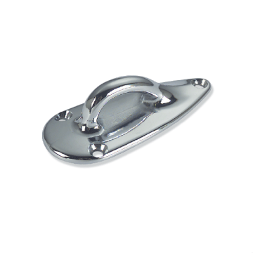 Fender Eye Plate - Screw Fixing - Chrome