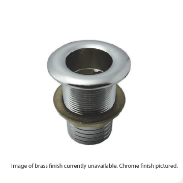 Domed Head Skin Fitting with Hose Adaptor - Brass - 19 mm Internal Diameter