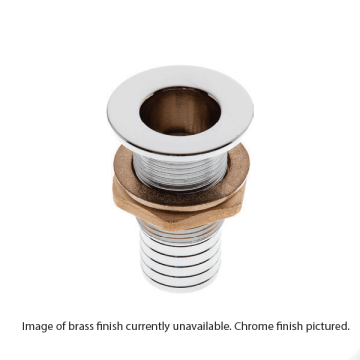 Flat Head Skin Fitting With Hose Adaptor - Brass - 1" BSP