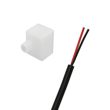 Mini Neon Flex Side View - Silicone Connection End Cap - Straight End