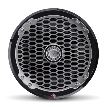 Punch Marine 8" Full Range Speakers - Stainless Steel Grille - Black