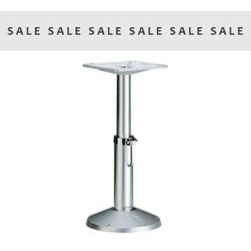 Anodised Aluminium Fixed Table Gas Assisted Pedestal