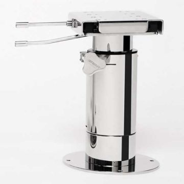 Stainless Steel Manual Seat Pedestal with Rotation & Slider - T21013BX